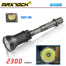 Maxtoch SN90 3 * 18650 SST-90 mais brilhante LED recarregável tocha de caça